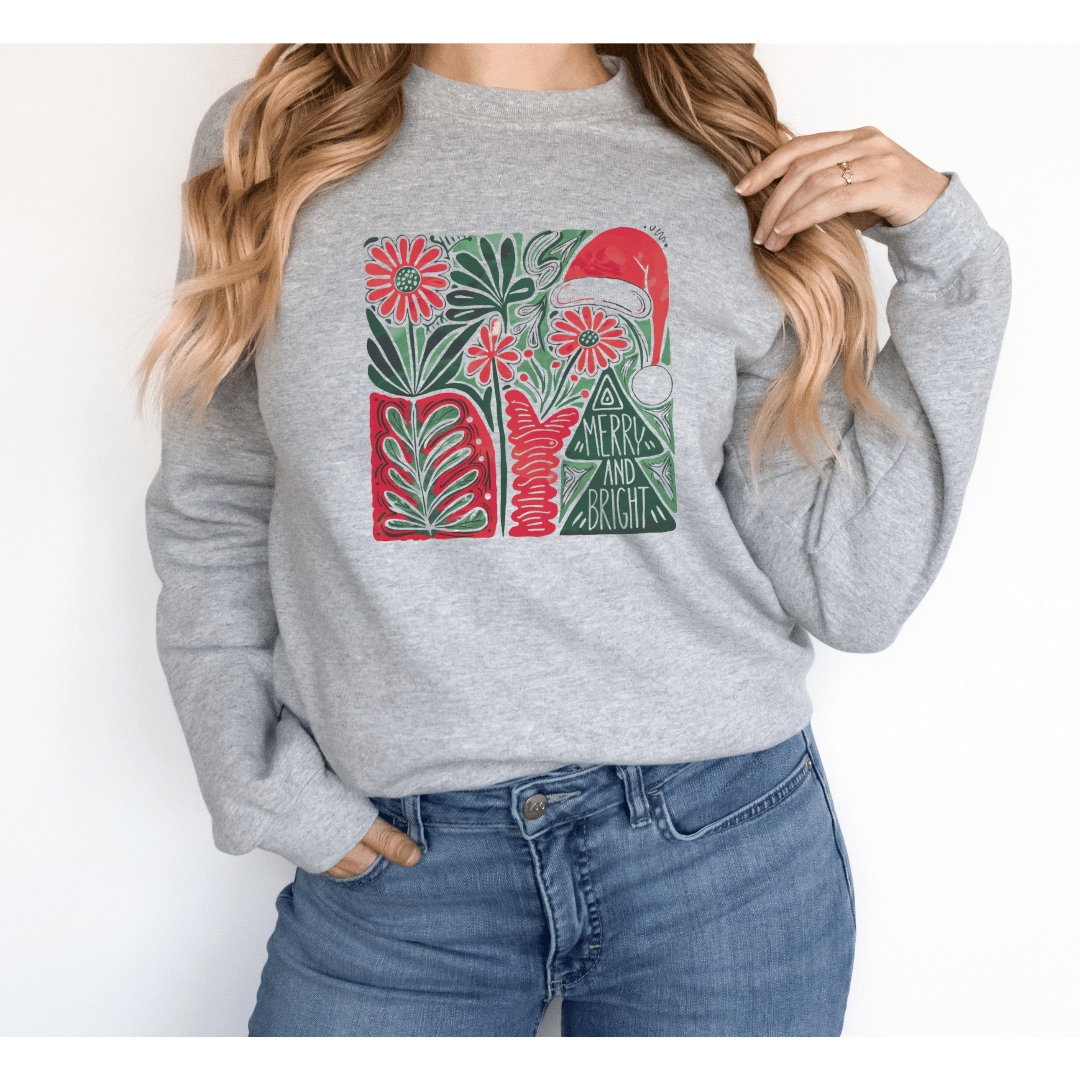 Boho Merry and Bright Sweatshirt